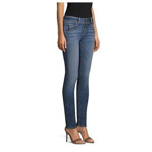 Hudson Collin Midrise Skinny Distressed Jeans - 26